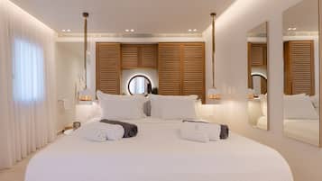 Partial Sea View Room with Private Garden and Outdoor Hot Tub | Minibar, in-room safe, desk, soundproofing