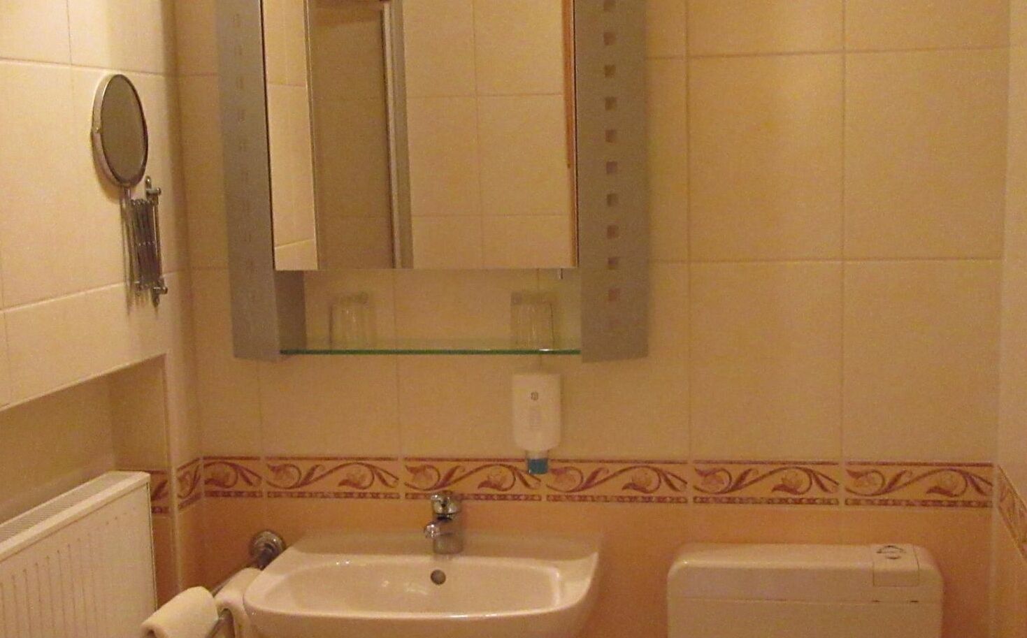 shower, rainfall showerhead, free toiletries, hair dryer