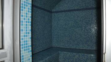 Sauna, steam room, Turkish bath, body treatments, body scrubs, facials