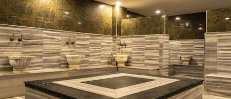 Sauna, steam room, Turkish bath, massages