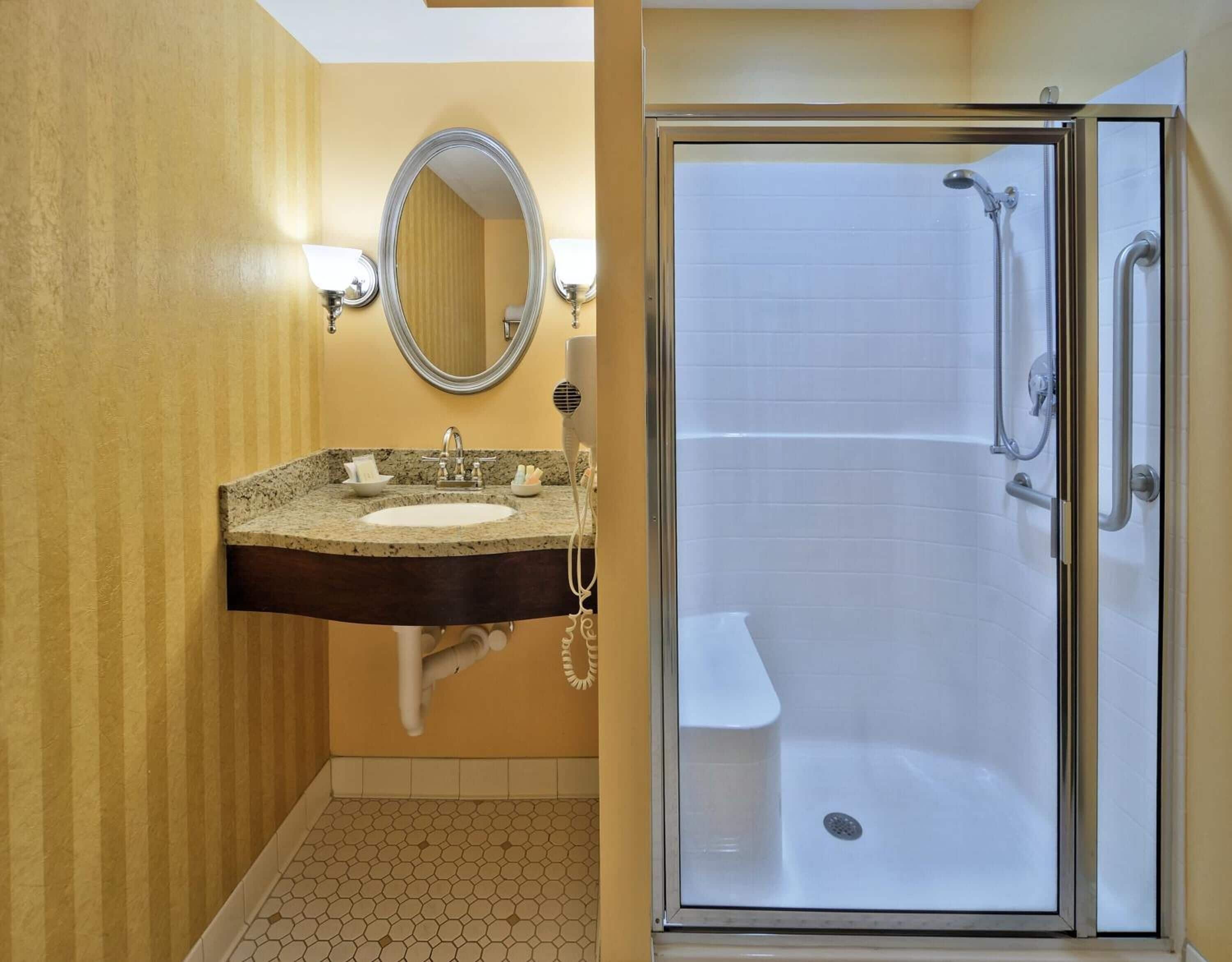 double room | bathroom | free toiletries, hair dryer, towels, soap