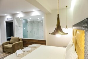 Superior Suite, Sea View | Hypo-allergenic bedding, in-room safe, desk, blackout curtains