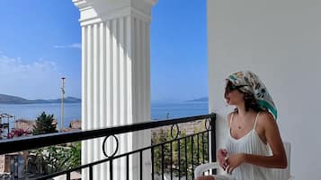 Deluxe Double Room, Balcony, Sea View | Terrace/patio