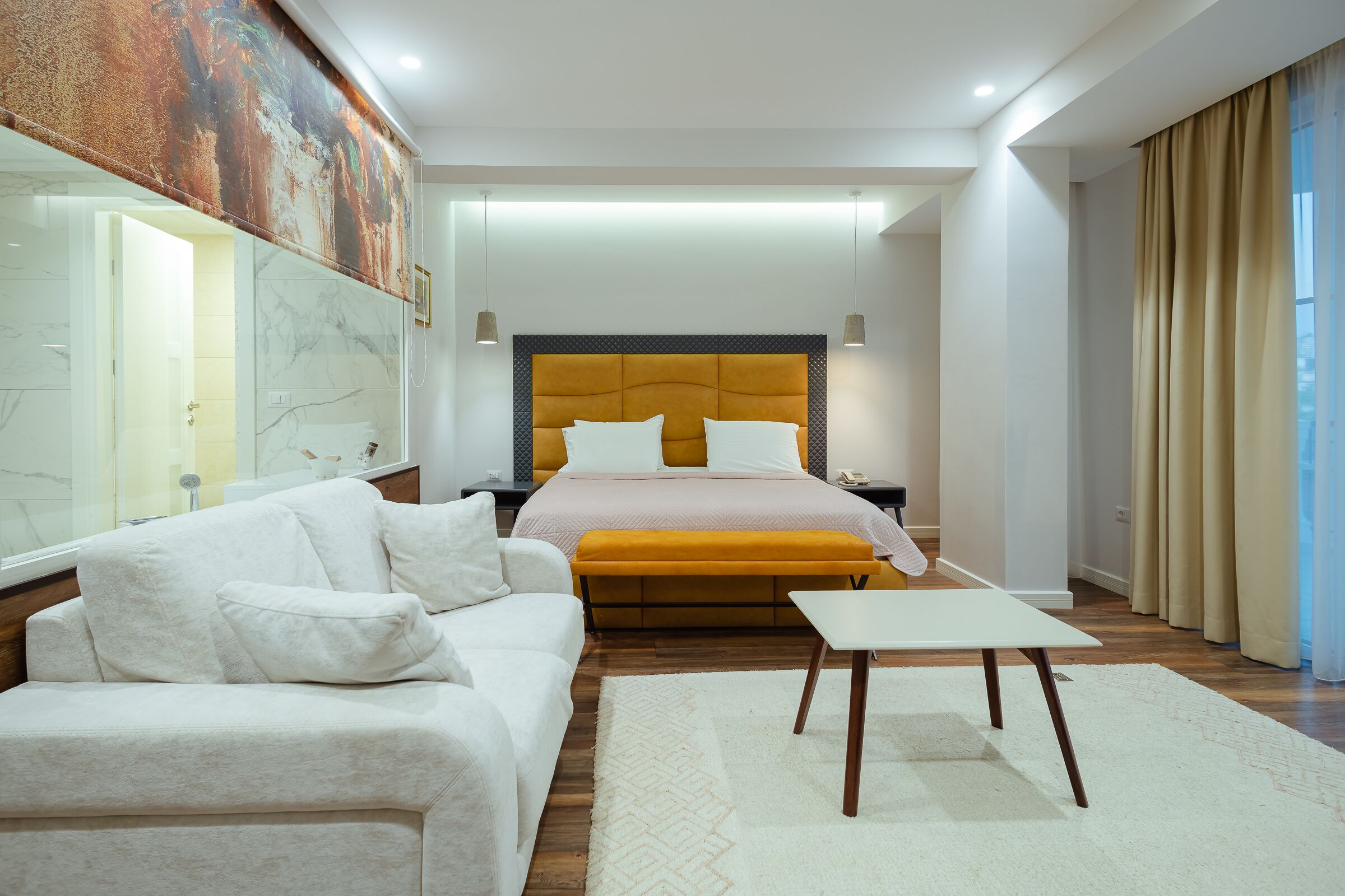 1 bedroom, hypo-allergenic bedding, in-room safe, desk