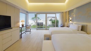Ocean View Two-Bedroom Pool Villa | Minibar, in-room safe, desk, blackout curtains - Palace Resort Yalong Bay Sanya (Sanya)