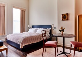 The Parlor | Frette Italian sheets, premium bedding, pillowtop beds, minibar