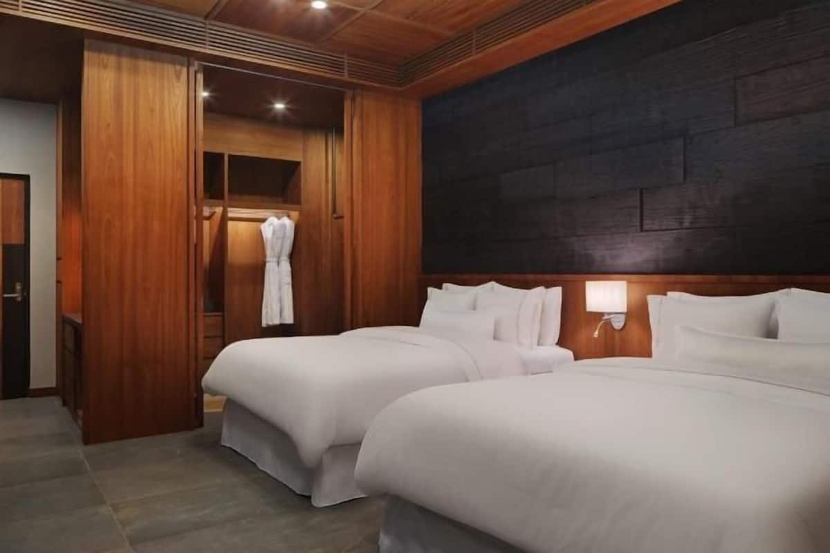 1 slaapkamer, luxe beddengoed, donzen dekbedden, pillowtop-bedden