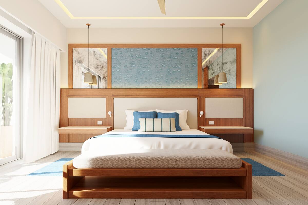 Habitación de lujo, 1 cama King size, vista al jardín | Ropa de cama de alta calidad y caja de seguridad en la habitación