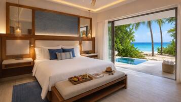 Junior-Suite, 1 King-Bett, Meerseite | Hochwertige Bettwaren, Zimmersafe, Bügeleisen/Bügelbrett
