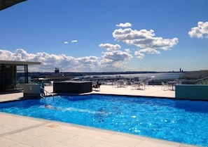 Indoor pool, outdoor pool