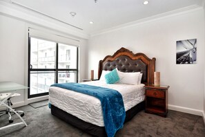 2 Bedroom Apartment | 2 bedrooms, premium bedding, desk, iron/ironing board