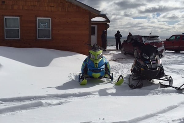 Snowmobiles love it here!