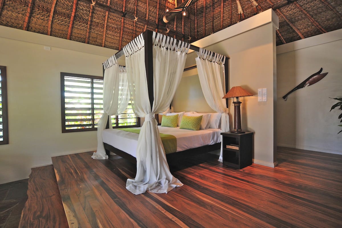 deluxe villa, 2 bedrooms, garden area | 1 bedroom, free minibar items, in-room safe, soundproofing