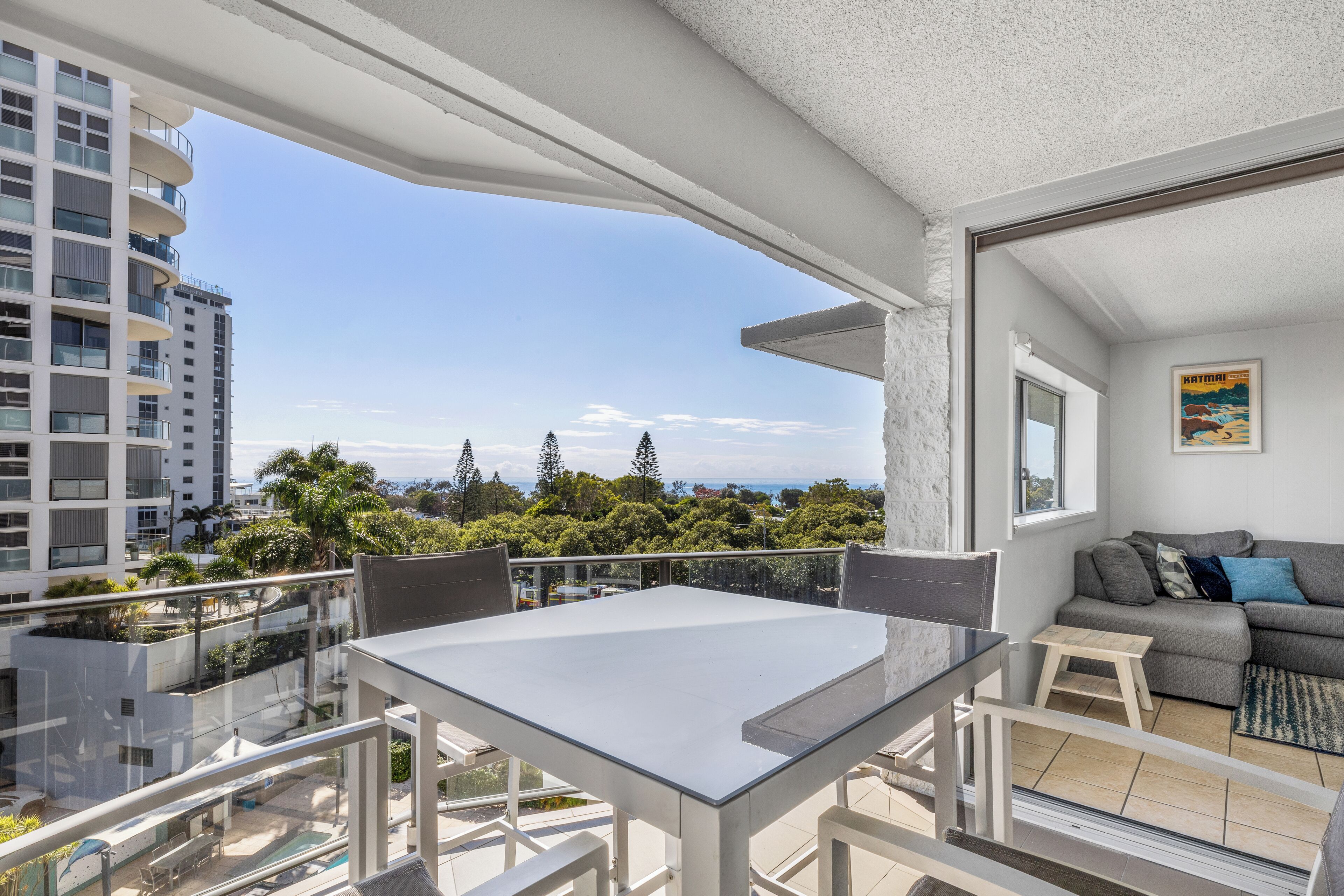 Economy Apartment, 2 Bedrooms, Partial Ocean View | Balcony