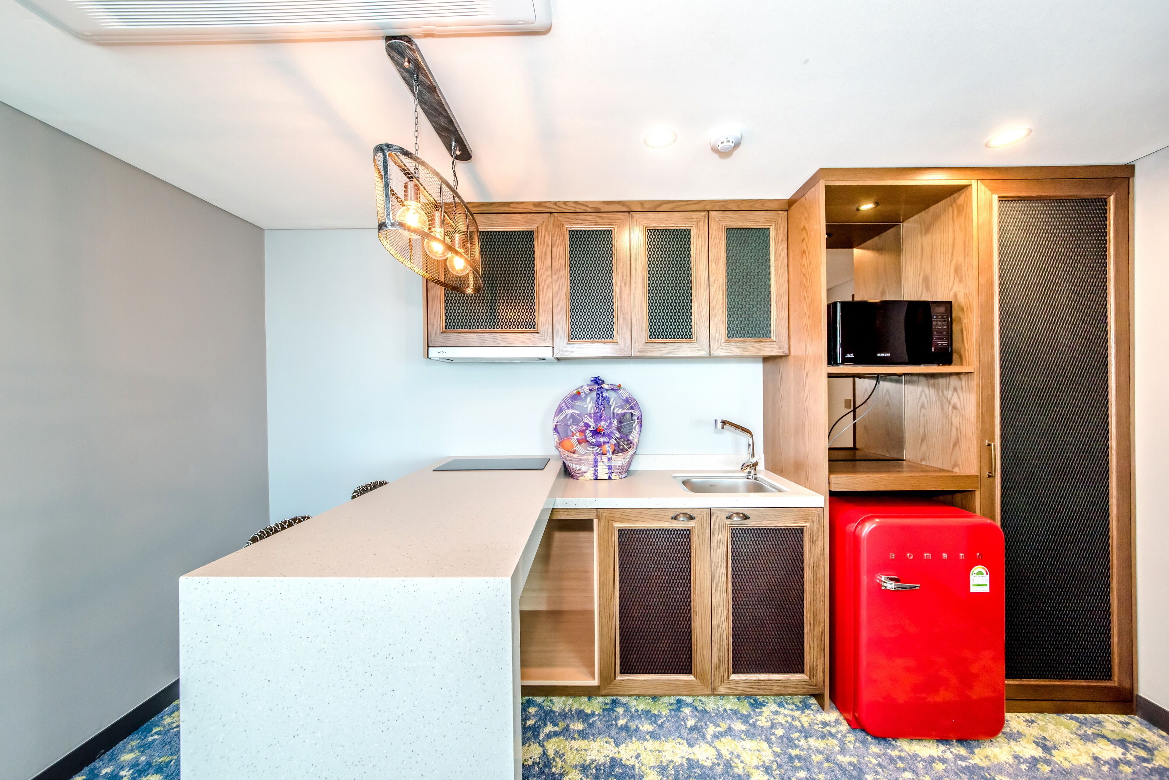 wonderful suite | private kitchen | full-sized fridge, microwave, electric kettle