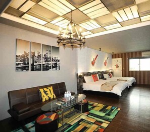 Superior Quadruple Room, Balcony | Down duvets, blackout curtains, soundproofing, rollaway beds - First Place B&B - Hualien Railway Station (Hualien City)