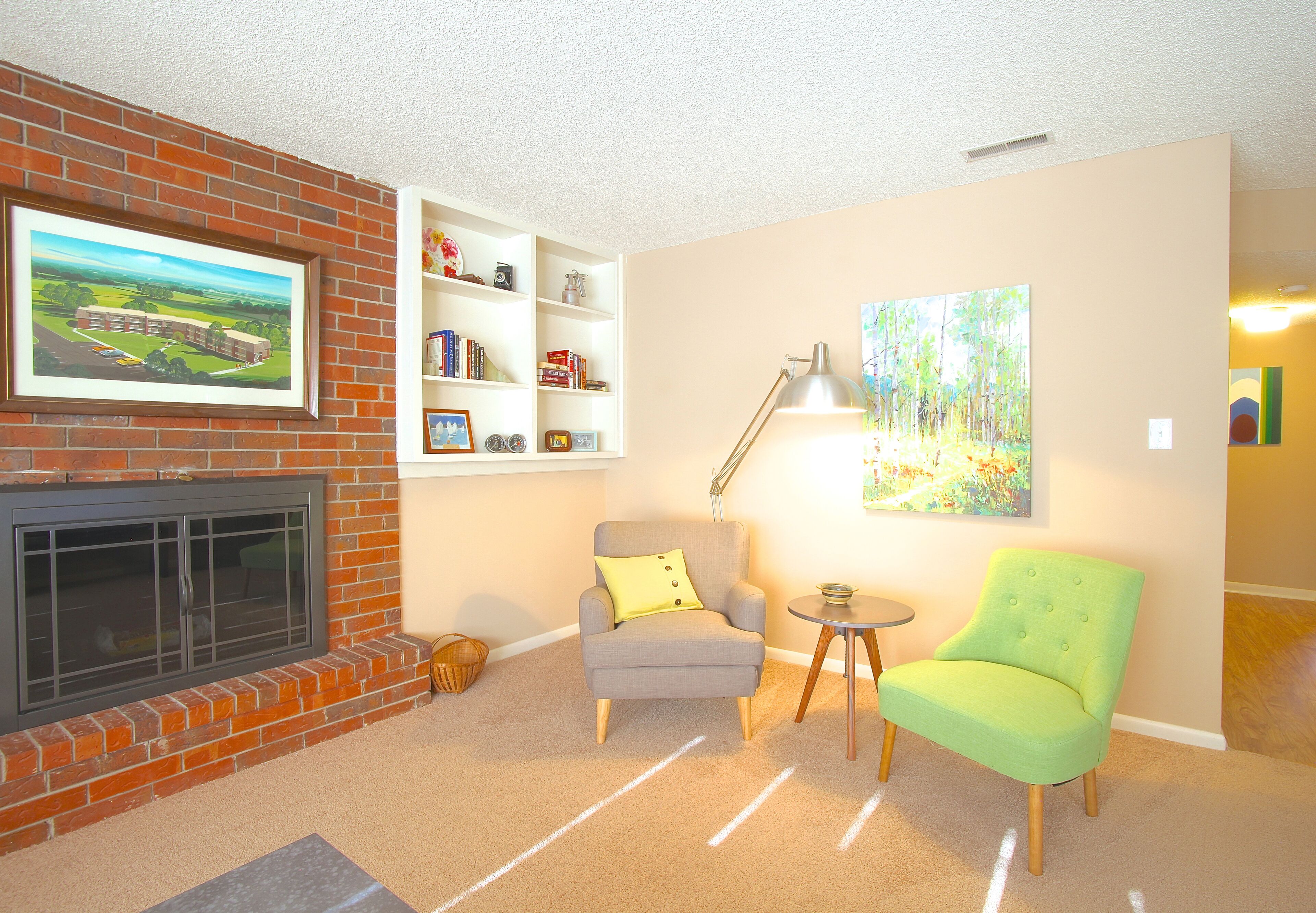 TV connectée, cheminée