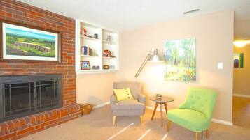 TV connectée, cheminée