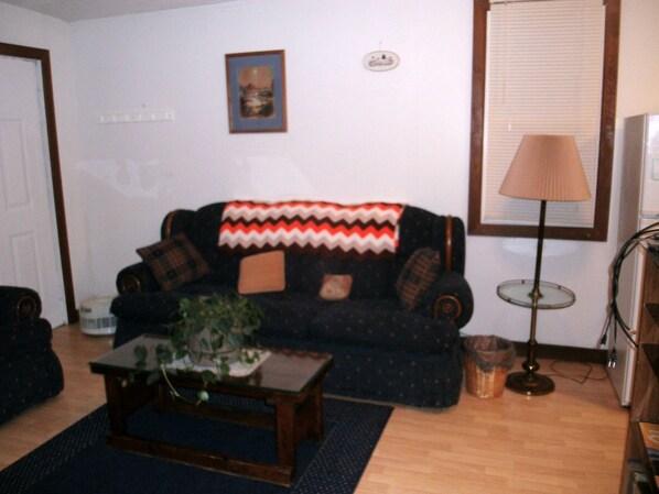 Smart TV, DVD player, books, music library