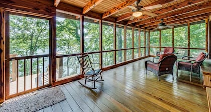 Gorgeous Lakefront Log Home w/ Pool & Boat Dock on 3 Fenced Acres! Dogs Welcomed