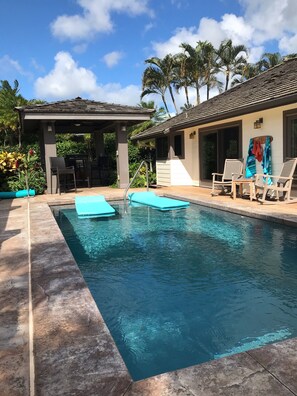 Outdoor pool, a heated pool - 5 Star, Great for Families, 4BD w/AC, HTD Pool, Poipu Beach Athletic Club access (Koloa)