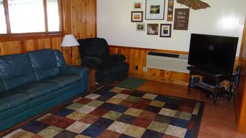 TV, DVD player, books