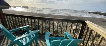 Walk out onto the beach! 