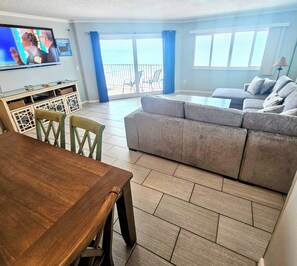 Smart TV, DVD player, books, video library