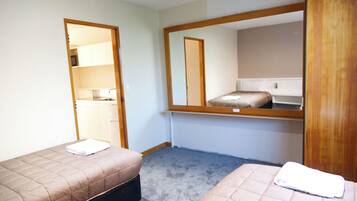 Blackout drapes, iron/ironing board, free WiFi, bed sheets