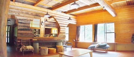 Log House Style Room | 1 bedroom, blackout drapes