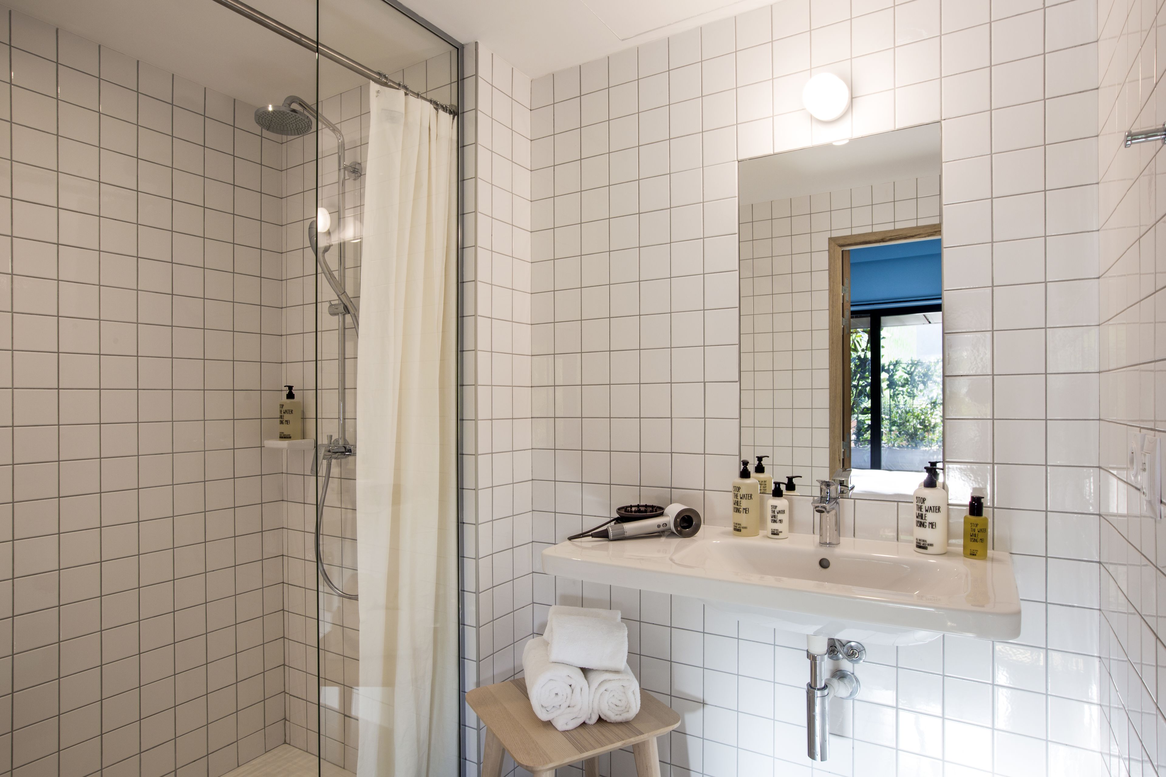 suite, terrace | bathroom | shower, rainfall showerhead, eco-friendly toiletries, hair dryer