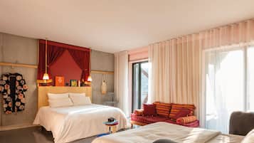 1 habitación y ropa de cama de alta calidad