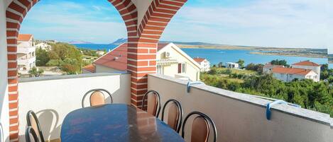 Apartemen Superior, 2 kamar tidur, balkon, pemandangan laut | Balkon