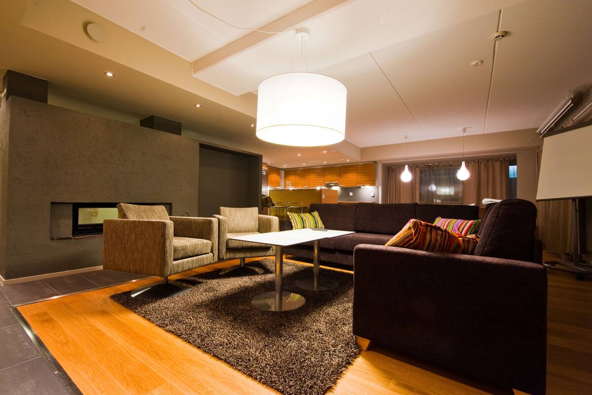 Premier Suite, 4 Bedrooms | Living room | Flat-screen TV, DVD player