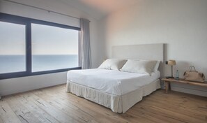 Departamento, 2 habitaciones, vista al mar (Rosa) | Ropa de cama de alta calidad y caja de seguridad en la habitación 