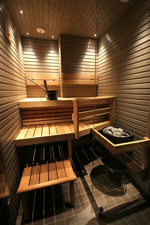 Apartment 2-bedroom B29 with sauna (3 pers) | 욕실 | 샤워 시설, 친환경 세면용품, 헤어드라이어, 비데