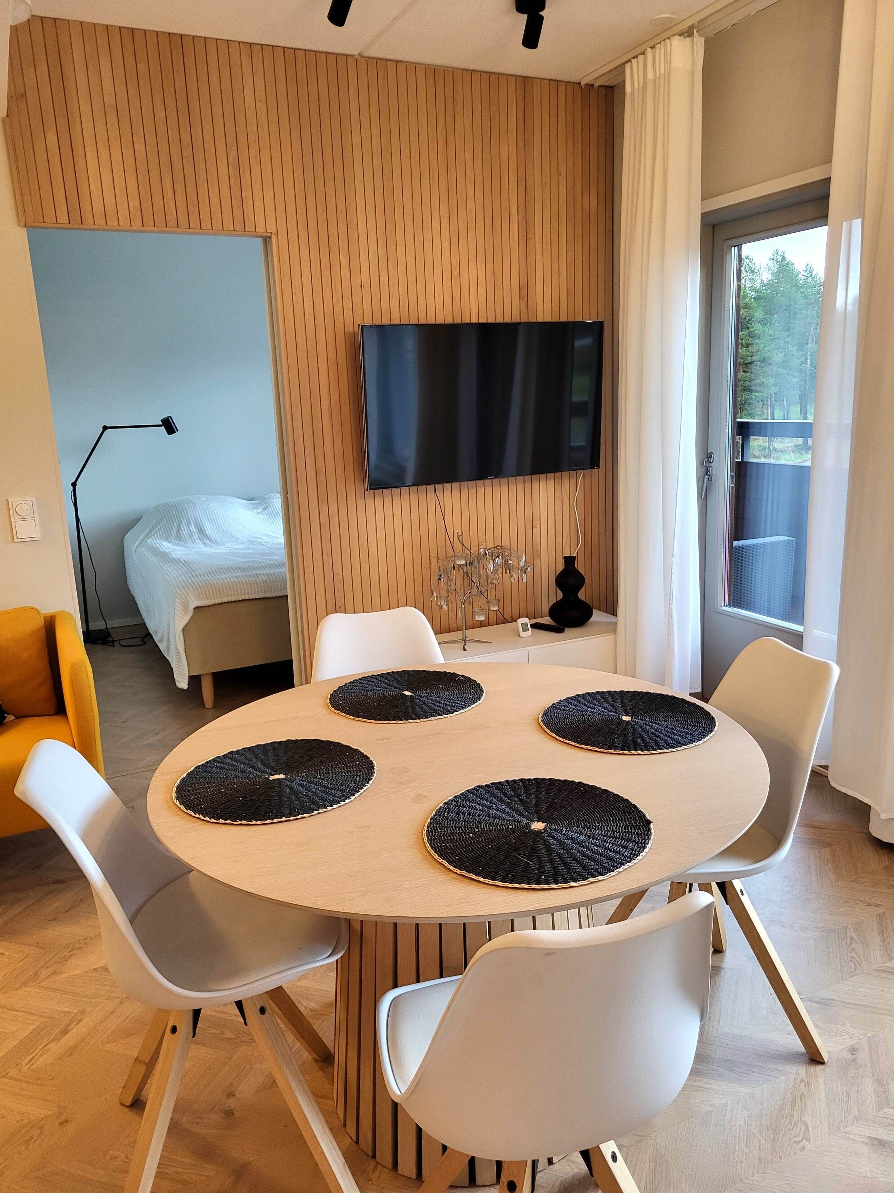 Apartment 2-bedroom B29 with sauna (3 pers) | Desk, laptop workspace, soundproofing, iron/ironing board