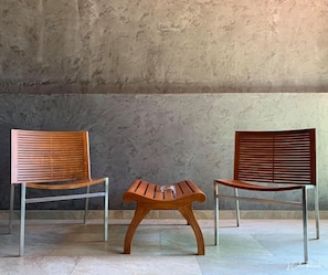 Chambre Deluxe avec lits jumeaux, en angle | Terrasse/Patio