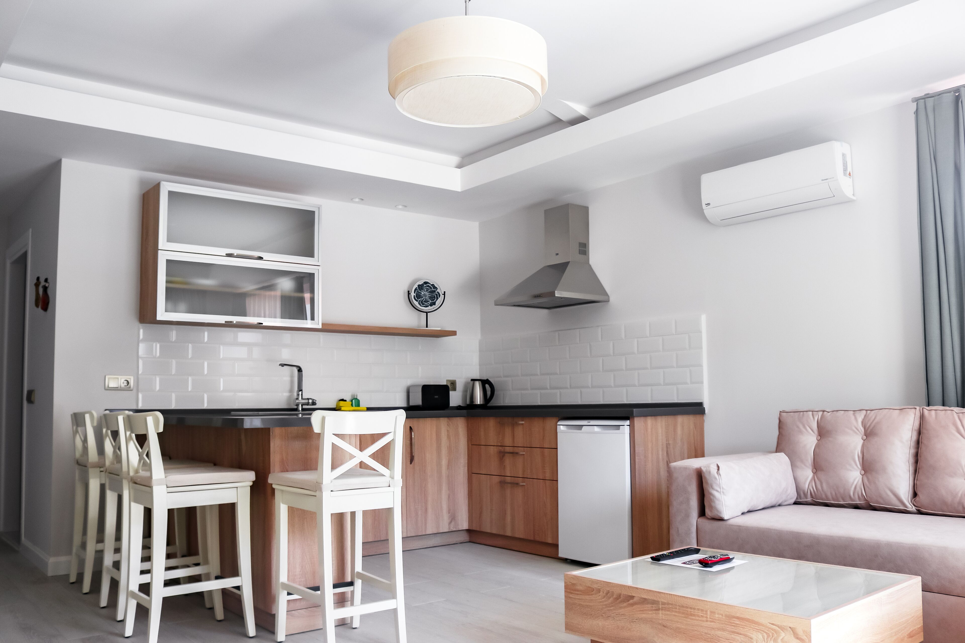 premium apartment | living area | 80-cm lcd tv with digital channels, tv