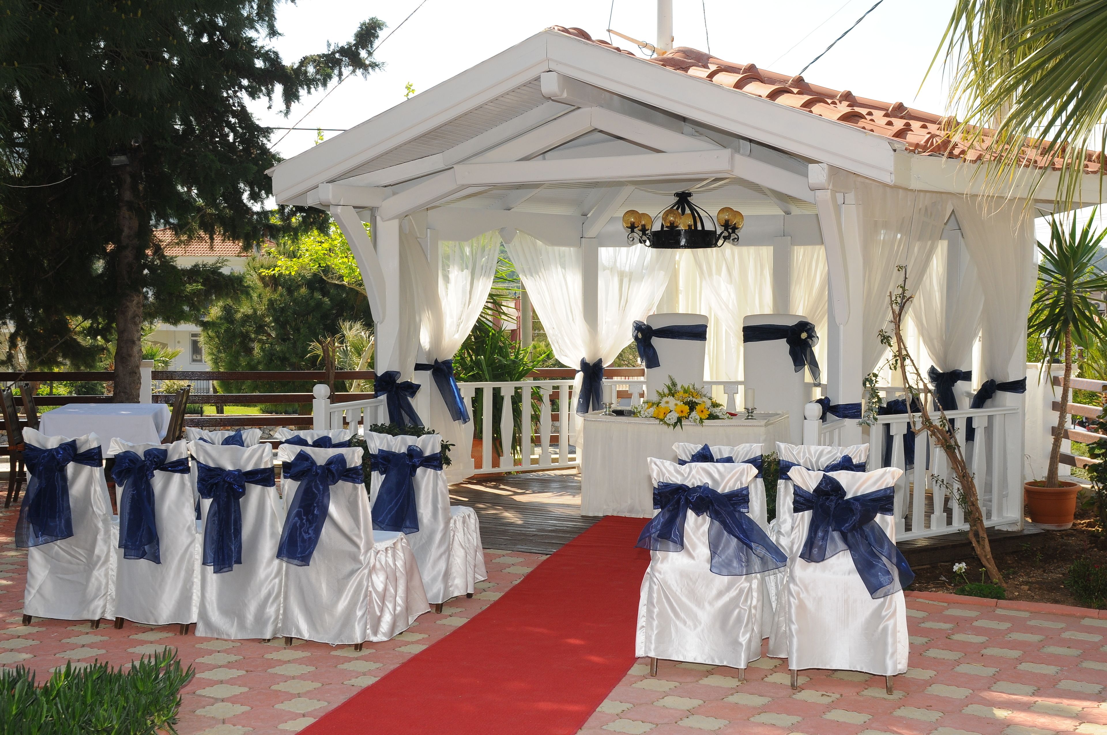 outdoor wedding area
