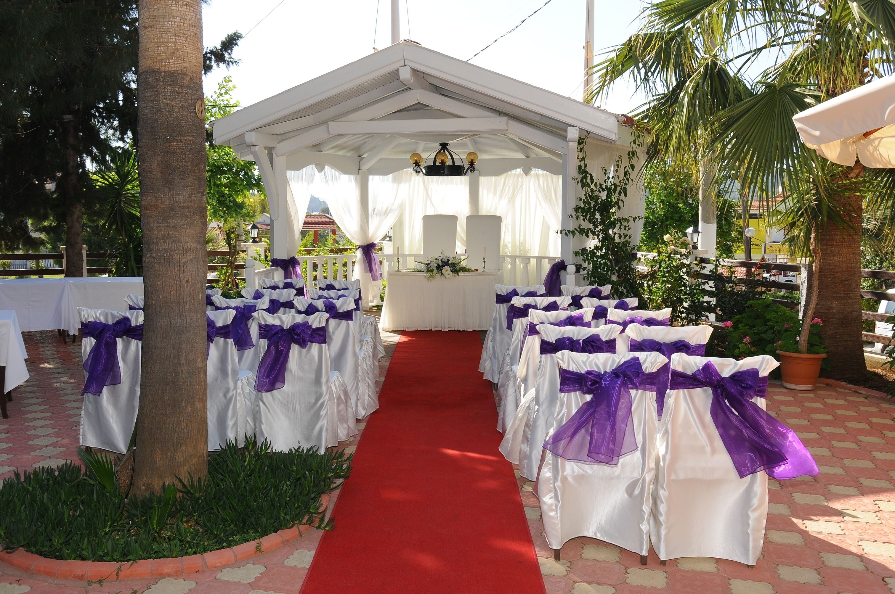 outdoor wedding area