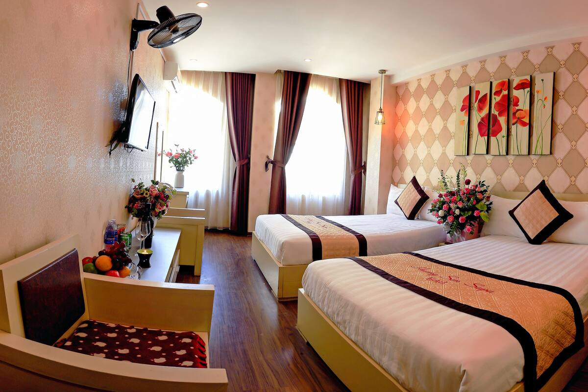 Deluxe Double or Twin Room | Peralatan tempat tidur premium, gebar bulu kapas, katil Select Comfort