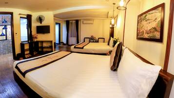 Premium bedding, down duvets, Select Comfort beds, in-room safe