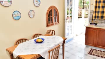 Villa, 3 Bedrooms | Private kitchen | Fridge, oven, coffee/tea maker, electric kettle