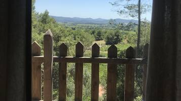 Huisje | Uitzicht vanuit de kamer