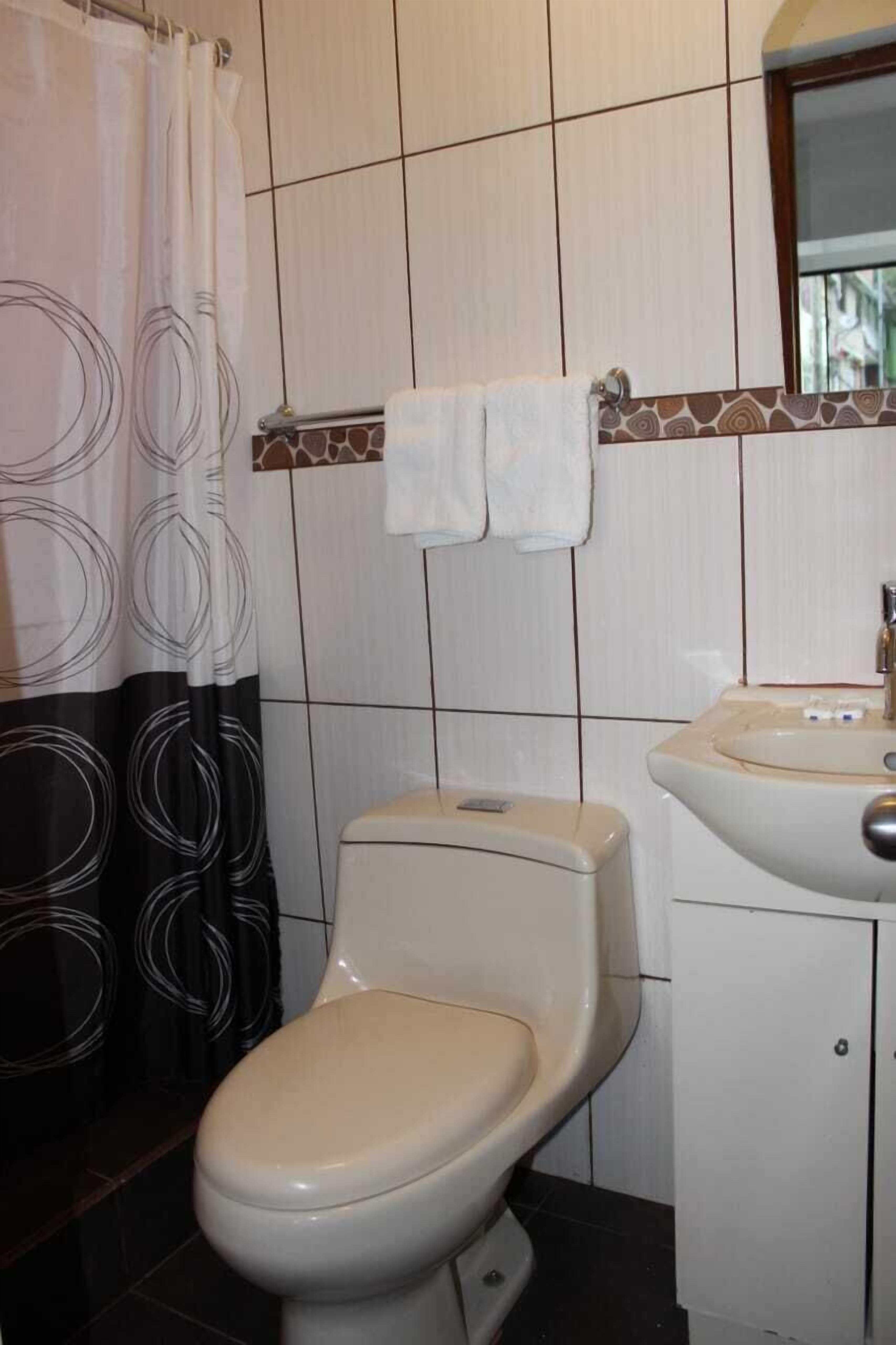grand double room | bathroom | shower, free toiletries, hair dryer, towels