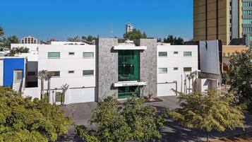 Façade de l’hébergement