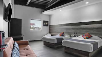 Suite, Multiple Beds | Hypo-allergenic bedding, desk, iron/ironing board, free WiFi