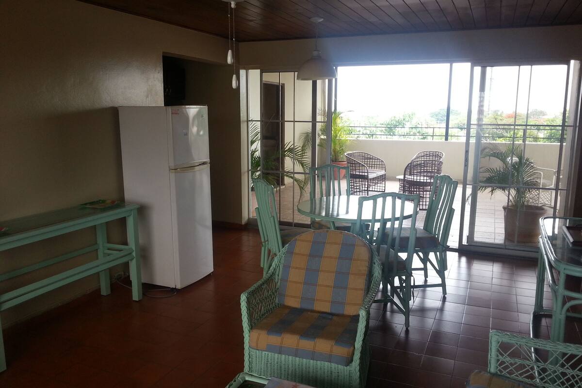 penthouse | living area | flat-screen tv