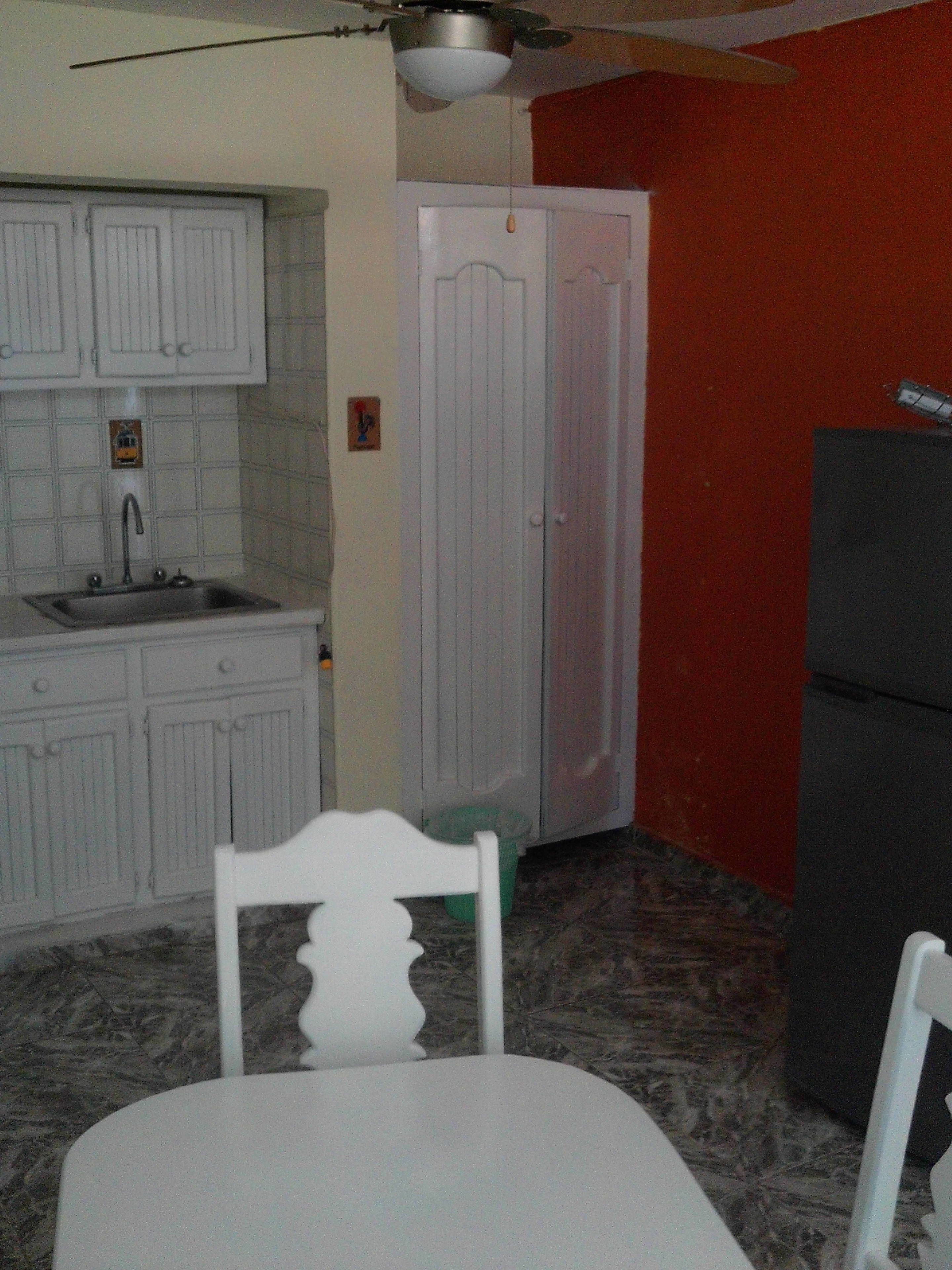 economy apartment, 1 bedroom, smoking, garden view | private kitchen | full-sized fridge, microwave, stovetop, coffee/tea maker